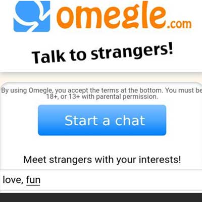 Aplicación Omegle